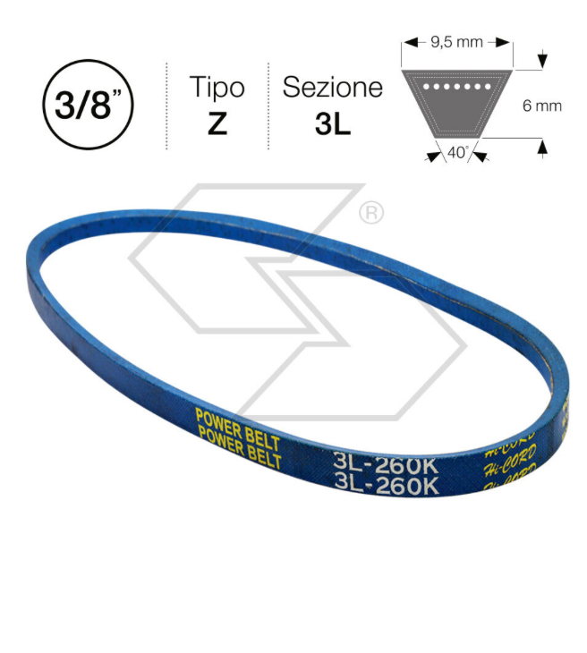 754-0430 Cinghia Trattorini NOVA TRAC Serie 300 (trasmissione)