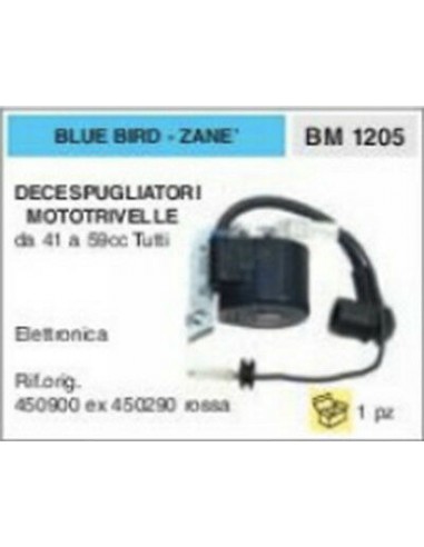 450900 BOBINA DECESPUGLIATORE MOTO TRIVELLA BLUE BIRD ZANE' da 41cc a 59cc TUTTI