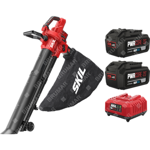Kit soffiatore/aspiratore SKIL 0350 + 2 Batterie e Caricabatteria