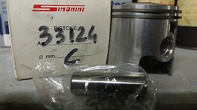 33124 PISTONE SIMONINI Ø48 SELEZIONE C COMPLETO FASCE SPINA PIAGGIO SFERA QUARTZ NRG ZIP etc