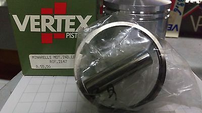 PISTONE VERTEX MINARELLI MOT IND 125cc Ø 55,5 6V FASCE SPINA  motore biella NEW