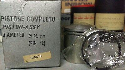 PISTONE kemburu PA9616 Ø 46 mm COMPLETO pistons FASCE SPINA motore biella PIN12