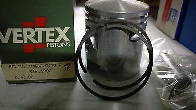 PISTONE POLINI PIAGGIO CIAO SI BRAVO BOXER F12 Ø 43  COMPLETO pistons motore
