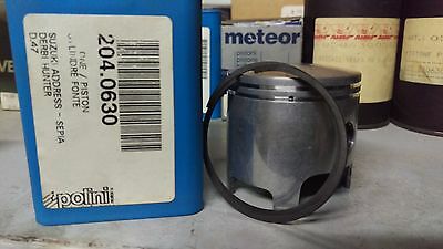 PISTONE POLINI SUZUKI ADDRES DERBI HUNTER 50cc Ø 47 COMPLETO fasce spin moto