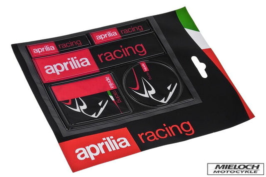KIT 5 ADESIVI APRILIA RACING AP8720110 stickers moto ducati decal INTROVABILI