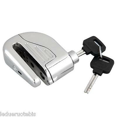 DISCK LOCK CON ALLARME BLOCCA DISCO MOTO SCOOTER ANTIFURTO SICUREZZA PROTEZIONE