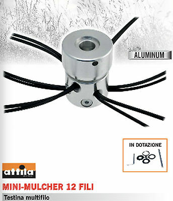 TESTINA FILO ROTANTE SUPER PROFESSIONALE DECESPUGLIATORE ALLUMINIO POWER MINI