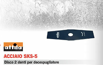 LAMA DISCO PROFESSIONALE DECESPUGLIATORE UNIVERSALE 2 DENTI ACCIAIO SKS - 5