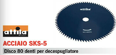 LAMA DISCO PROFESSIONALE DECESPUGLIATORE UNIVERSALE 80 DENTI ACCIAIO SKS - 5