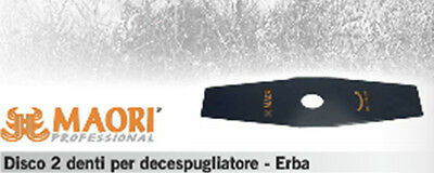 LAMA DISCO PROFESSIONALE DECESPUGLIATORE UNIVERSALE 2 DENTI ACCIAIO MAORI