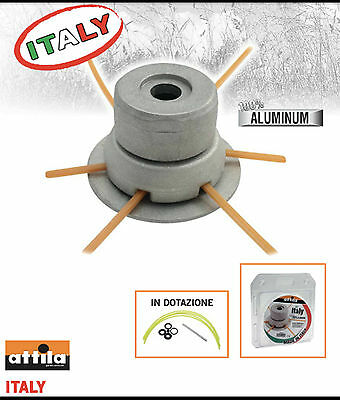 TESTINA FILO ROTANTE PROFESSIONALE DECESPUGLIATORE ALLUMINIO UNIVERSALE ITALY