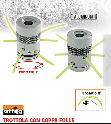 TESTINA FILO ROTANTE PROFESSIONALE DECESPUGLIATORE ALLUMINIO CON COPPA FOLLE