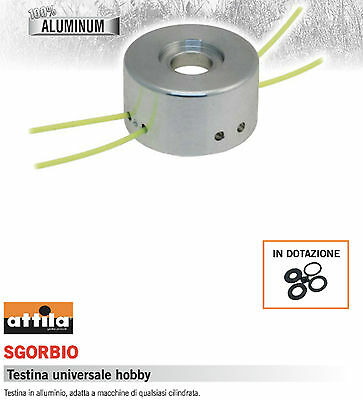 TESTINA FILO ROTANTE PROFESSIONALE DECESPUGLIATORE ALLUMINIO SGORBIO ULTRALIGHT