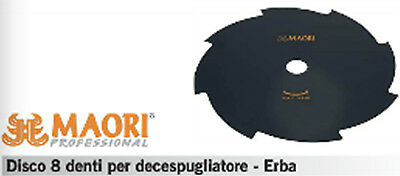 LAMA DISCO PROFESSIONALE DECESPUGLIATORE UNIVERSALE 8 DENTI ACCIAIO MAORI