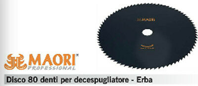 LAMA DISCO PROFESSIONALE DECESPUGLIATORE UNIVERSALE 80 DENTI ACCIAIO MAORI