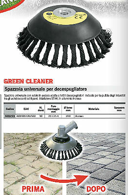 SPAZZOLA FERRO PROFESSIONALE DECESPUGLIATORE Universale BETONELLA  Green Cleaner