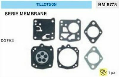 SERIE MEMBRANE membrana CARBURATORE TILLOTSON DG7HU DG 7 HU