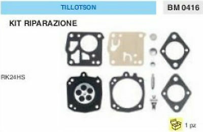 KIT RIPARAZIONE SERIE MEMBRANE membrana CARBURATORE TILLOTSON RK24HS RK 24 HS