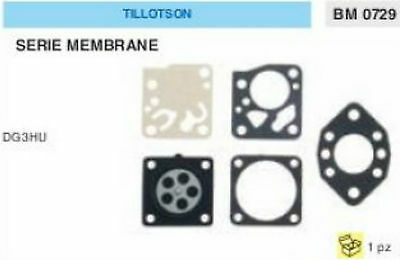 KIT RIPARAZIONE + MEMBRANE membrana CARBURATORE TILLOTSON DG3HU DG 3 HU