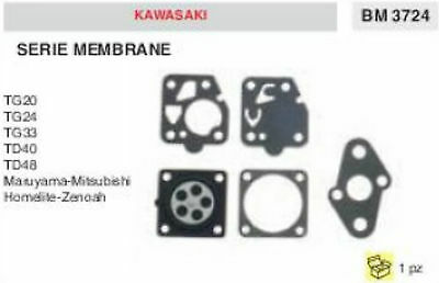 MEMBRANE CARBURATORE KAWASAKI MARIUYAMA MITSUBISHI HOMELITE ZENOAH DECESPUGLIATO