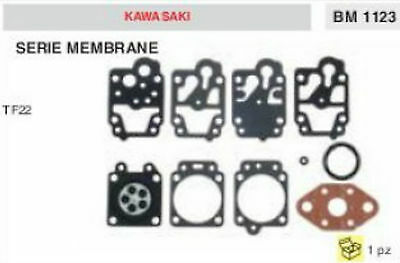 SERIE KIT MEMBRANE membrana CARBURATORE TAGLIASIEPI KAWASAKI TF22 TF 22