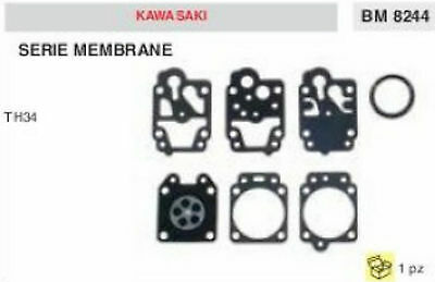 SERIE KIT MEMBRANE membrana CARBURATORE DECESPUGLIATORE KAWASAKI TH34 TH 34