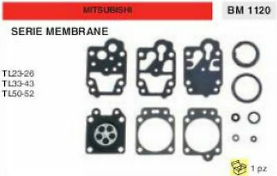 MEMBRANE CARBURATORE DECESPUGLIATORE MITSUBISHI TL23 TL26 TL33 TL43 TL50 TL52 TL
