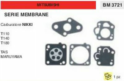 MEMBRANE CARBURATORE DECESPUGLIATORE MITSUBISHI TAS MARUYAMA T110 T140 T180 NIKK