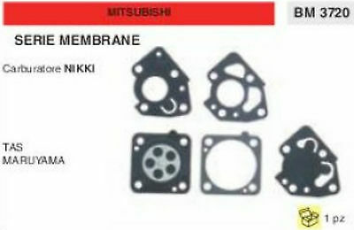 SERIE MEMBRANE membrana CARBURATORE MITSUBISHI TAS MARUYAMA MODELLO NIKKI