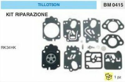 KIT RIPARAZIONE SERIE MEMBRANE membrana CARBURATORE TILLOTSON RK34HK RK 34 HK