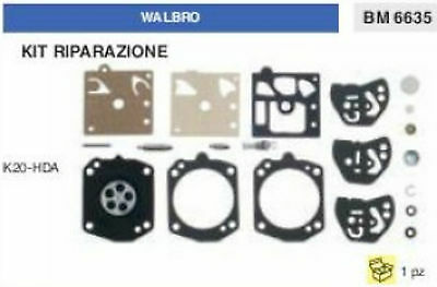 KIT RIPARAZIONE SERIE MEMBRANE membrana CARBURATORE WALBRO K20-HDA K 20 HDA
