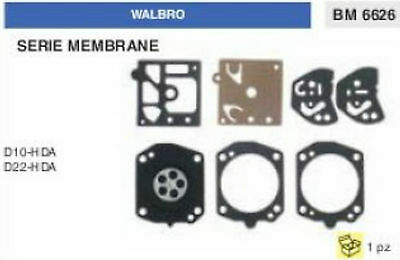 KIT SERIE MEMBRANE membrana CARBURATORE WALBRO D10-HDA D22-HDA D 10 22 HDA