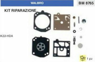 KIT RIPARAZIONE SERIE MEMBRANE membrana CARBURATORE WALBRO K22-HDA K 22 HDA