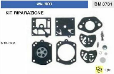 KIT RIPARAZIONE SERIE MEMBRANE membrana CARBURATORE WALBRO K10-HDA K 10 HDA