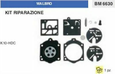 KIT RIPARAZIONE SERIE MEMBRANE membrana CARBURATORE WALBRO K10-HDC K 10 HDC