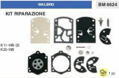 KIT RIPARAZIONE SERIE MEMBRANE membrana CARBURATORE WALBRO K11-WB 32 K20-WB