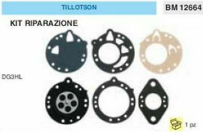 KIT RIPARAZIONE SERIE MEMBRANE membrana CARBURATORE TILLOTSON DG3HL DG 3 HL
