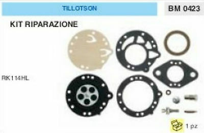 KIT RIPARAZIONE SERIE MEMBRANE membrana CARBURATORE TILLOTSON RK114HL RK 114 HL