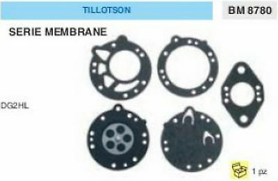 KIT SERIE MEMBRANE membrana CARBURATORE TILLOTSON DG2HL DG 2 HL