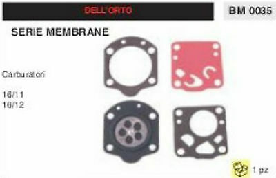 KIT MEMBRANE membrana CARBURATORE DELL'ORTO 16/11 16/12 motosega decespugliatore