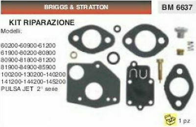 KIT RIPARAZIONE membrane CARBURATORE BRIGGS & STRATTON PULSA JET 2° serie