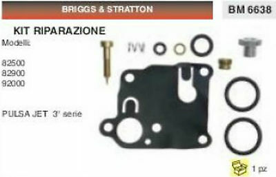 KIT RIPARAZIONE membrane CARBURATORE BRIGGS & STRATTON PULSA JET 3° serie