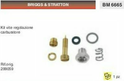 299059 KIT VITE REGOLAZIONE CARBURATORE BRIGGS & STRATTON 2 3 HP CV