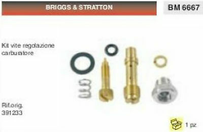 391233 KIT VITE REGOLAZIONE CARBURATORE BRIGGS & STRATTON DA 7 A 12 HP CV