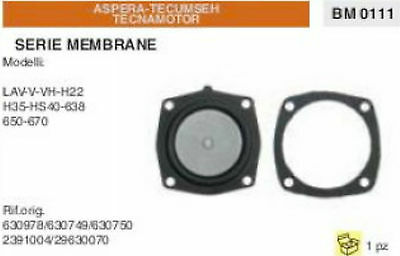 MEMBRANE CARBURATORE ASPERA TECUMSEH TECNAMOTOR LAV V VH H22 H35 HS40 638 650 67