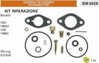 631639 KIT RIPARAZIONE CARBURATORE ASPERA TECUMSEH TECNAMOTOR H80 HM80 V80 VM80