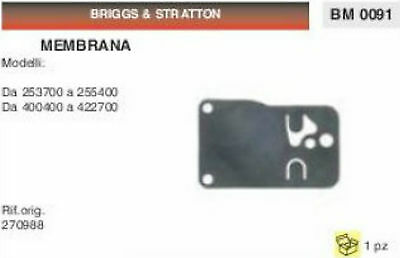 270988 MEMBRANE membrana CARBURATORE BRIGGS & STRATTON da 2536700 a 422700