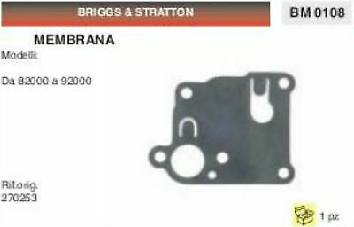 270253 MEMBRANE membrana CARBURATORE BRIGGS & STRATTON model da 82000 a 92000