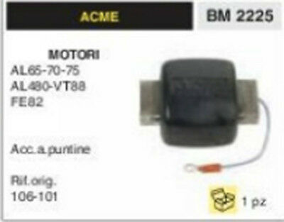 BOBINA ELETTRONICA MOTOCOLTIVATORE CON MOTORE ACME AL 65 70 75 FE82 VT88 AL480