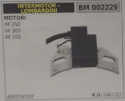 1567212 BOBINA ELETTRONICA ORIGINALE MOTORE INTERMOTOR LOMBARDINI IM250 IM300 IM350 BENZ
